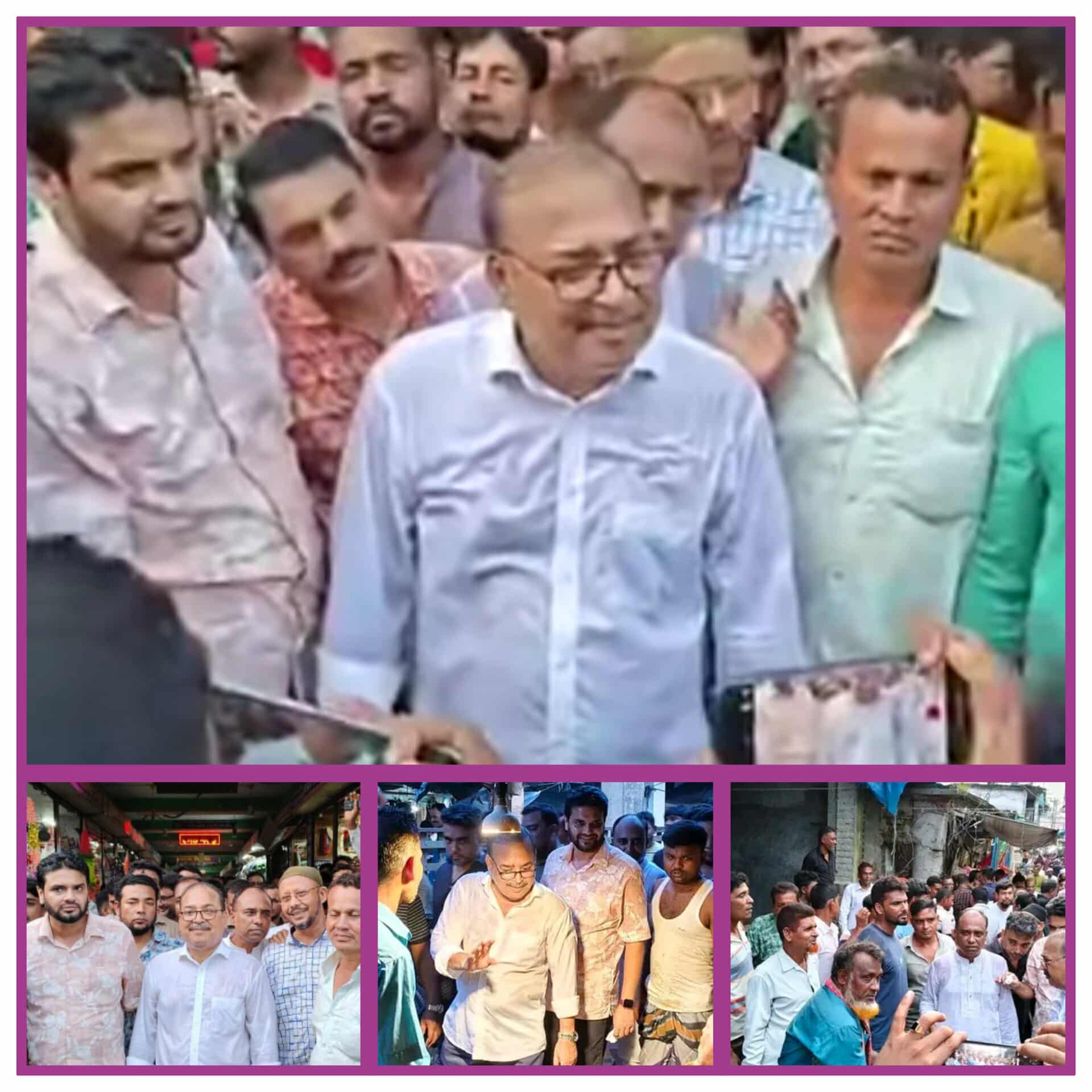 শার্শায় বাগআঁচড়া বাজারে নেতাকর্মীদের সাথে নিয়ে গনসংযোগ করেন কেন্দ্রীয় বিএনপির সাবেক দপ্তর সম্পাদক মফিকুল হাসান তৃপ্তি
