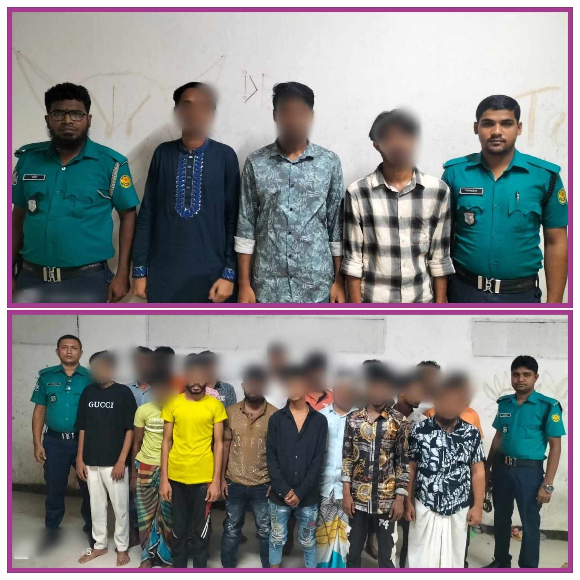অপরাধ নিয়ন্ত্রণে রাজধানী মোহাম্মদপুর থানাধীন বিভিন্ন এলেকায় পুলিশের বিশেষ অভিযান; দেশীয় অস্ত্র ও মাদকসহ আটক-২২।