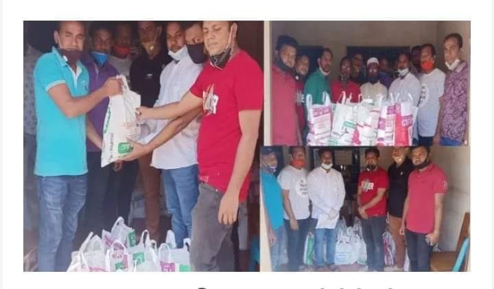 বেনাপোলে অসহায়দের খাদ্য বিতরণ করলেন ঢাকাস্থ বেনাপোল সমিতি।