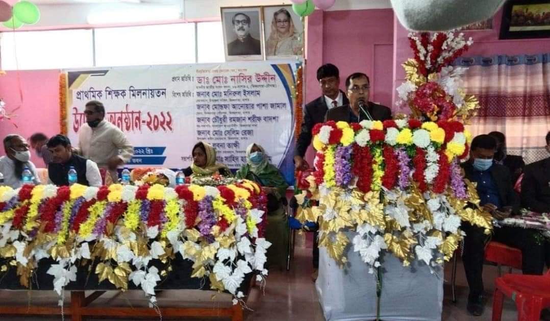 ঝিকরগাছায় প্রাথমিক শিক্ষা মিলনায়তন শুভ উদ্বোধন অনুষ্ঠানে এমপি নাসির উদ্দিন