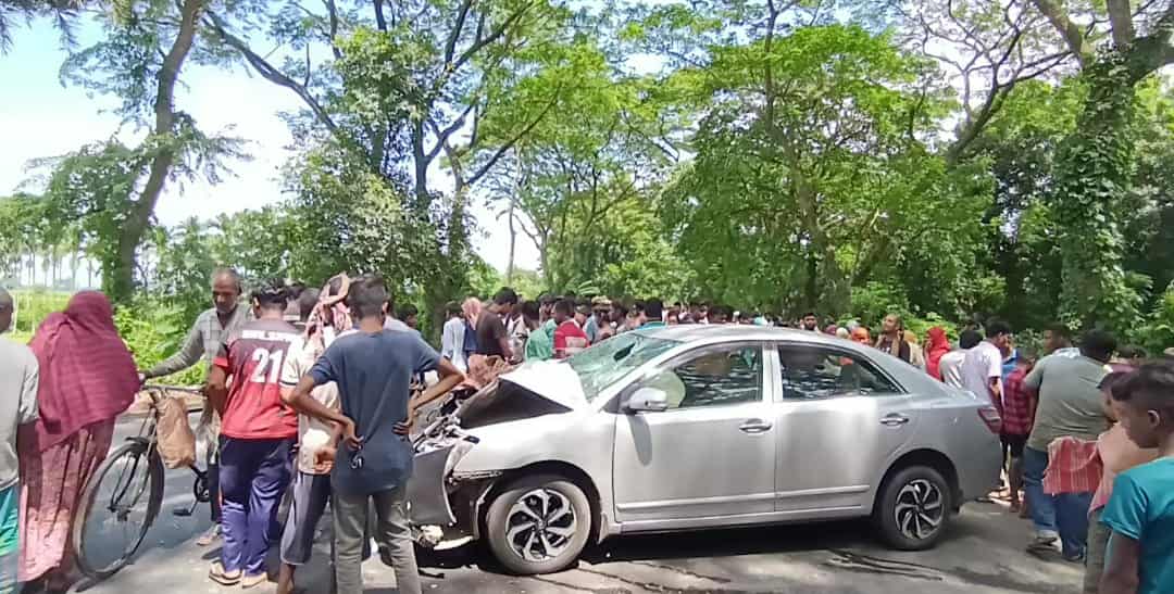 নাটোরের বড়াইগ্রামে প্রাইভেটকারের ধাক্কায় এক ভ্যানচালক নিহত