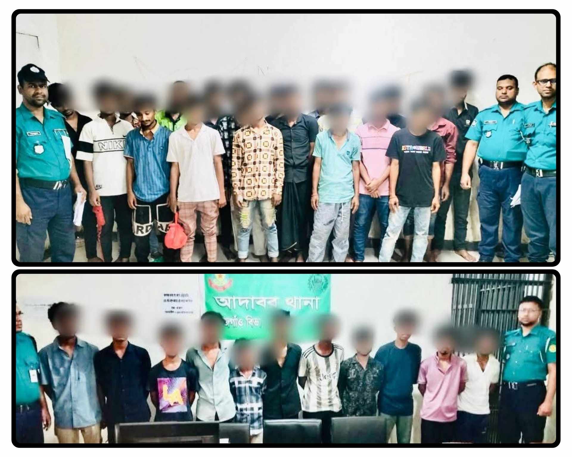 রাজধানী ডিএমপির তেজগাঁও বিভাগের সাঁড়াশি অভিযান; গ্রেফতার ৬২