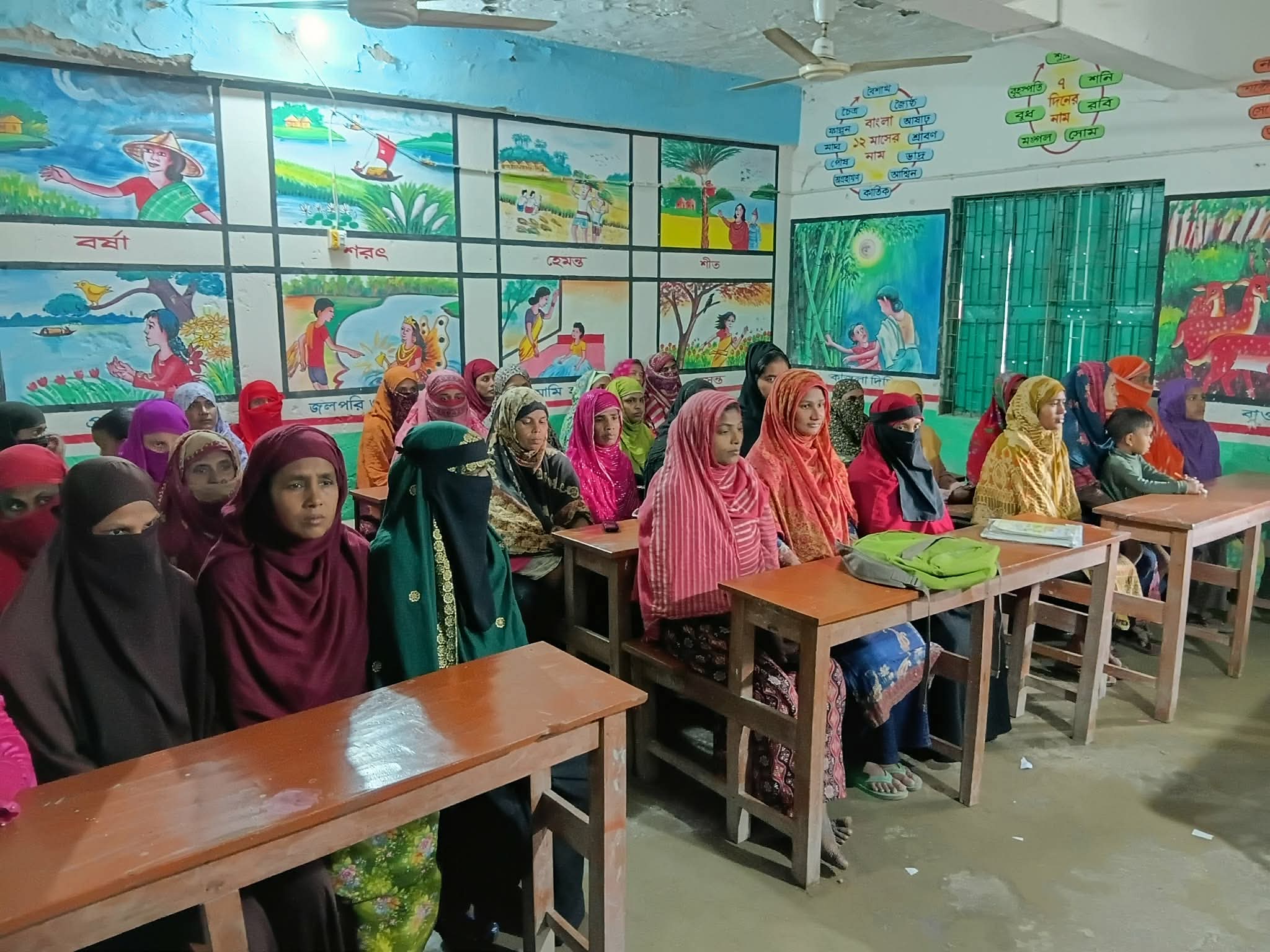 সলঙ্গায় গণভোট প্রচারণায় উঠান বৈঠক