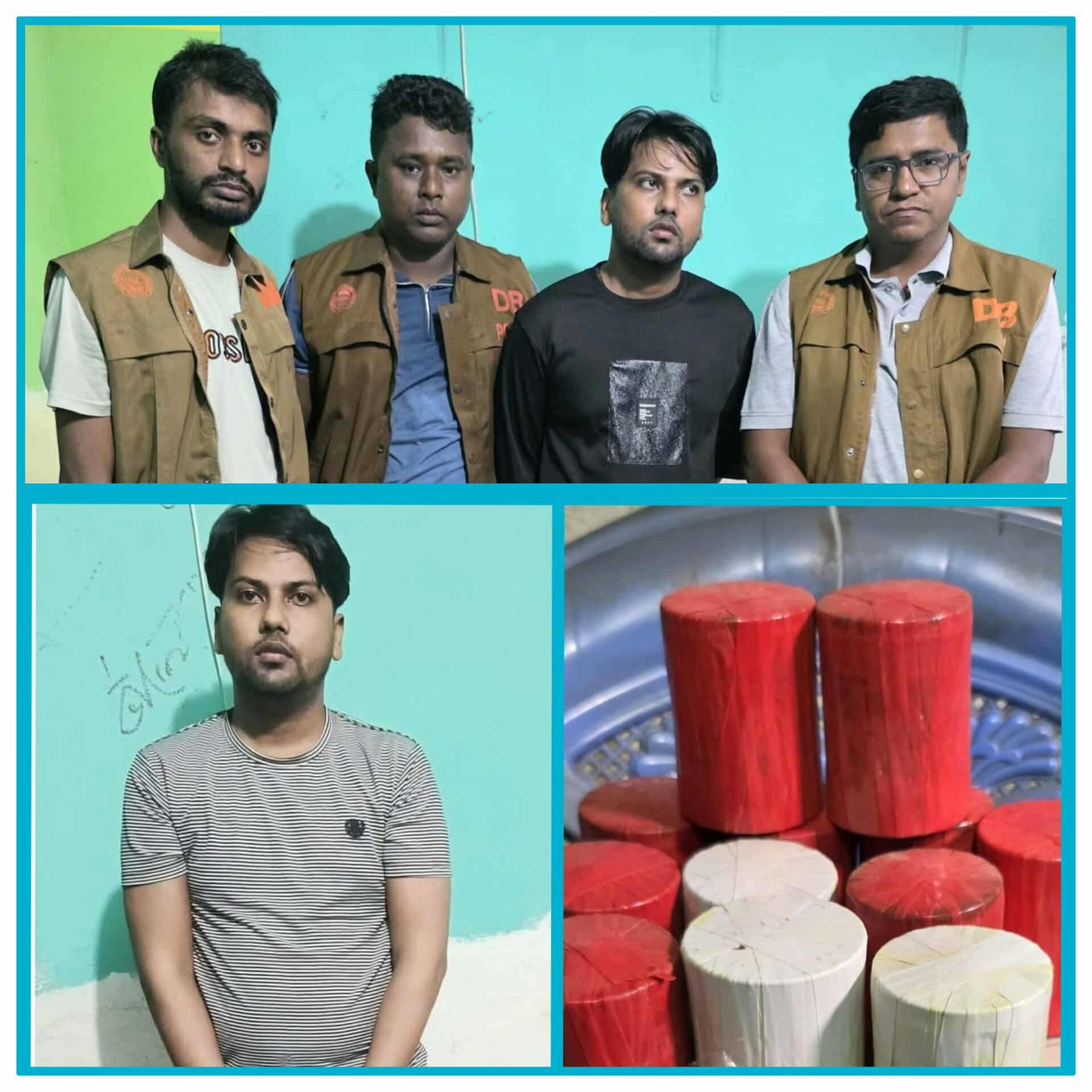 নারায়ণগঞ্জ কদমতলী থানাধীন চেয়ারম্যানবাড়ি রসুলবাগ এলাকার একটি নির্মাণাধীন ভবনের নিচতলা থেকে ১২ টি ককটেলসহ ১ জন নাশকতাকারী আটক করেছে ডিবি পুলিশ।