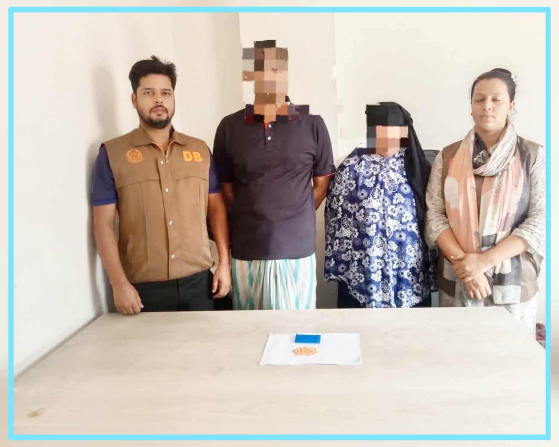 ঢাকা জেলা ডিবি (দক্ষিন) এর চৌকস ২টি টিম কেরানীগঞ্জ মডেল ও দক্ষিন কেরানীগঞ্জ থানাধীন এলাকায় অভিযানে ১০০ পিস ইয়াবা ট্যাবলেটসহ আটক-২।