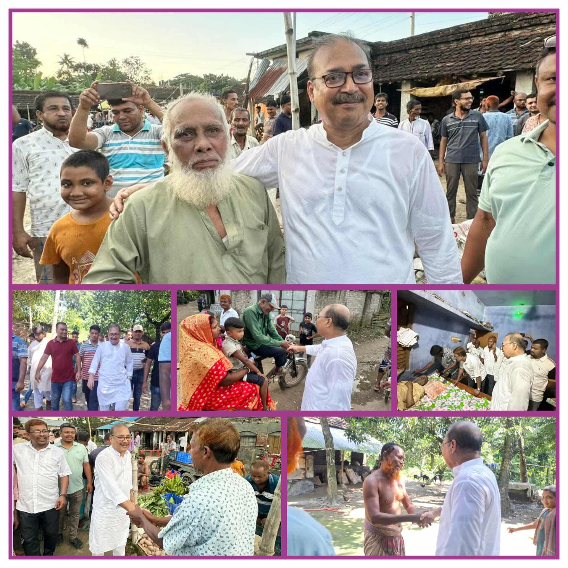 শার্শা বাগআঁচড়া ইউনিয়নের ৯নং ওয়ার্ডের সামটা গ্রামে গণসংযোগ করেন বিএনপির নেতা মফিকুল হাসান তৃপ্তি।