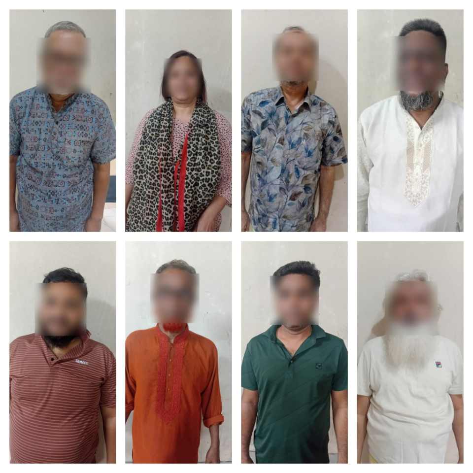 ডিএমপি পুলিশের বিশেষ অভিযানে সাবেক প্রধান নির্বাচন কমিশনার ও সাবেক সংসদ সদস্যসহ আওয়ামী লীগের বিভিন্ন অঙ্গসংগঠনের আরও ৮ জন গ্রেফতার