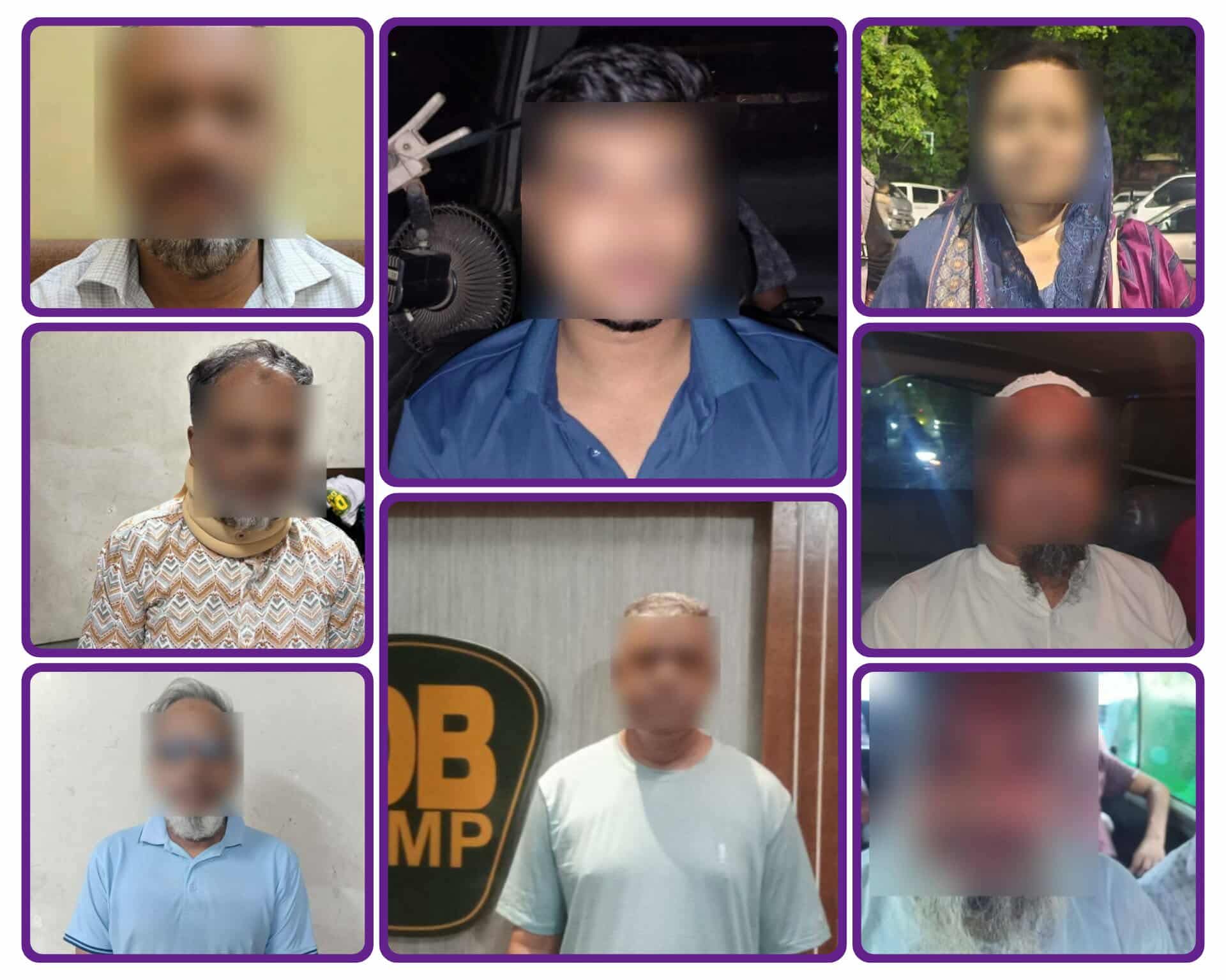 ঢাকায় বিভিন্ন স্থানে অভিযান করে কার্যক্রম নিষিদ্ধ আওয়ামী লীগ ও অঙ্গ সংগঠনের আট নেতাকর্মীকে আটক করেছে ডিবি পুলিশ।