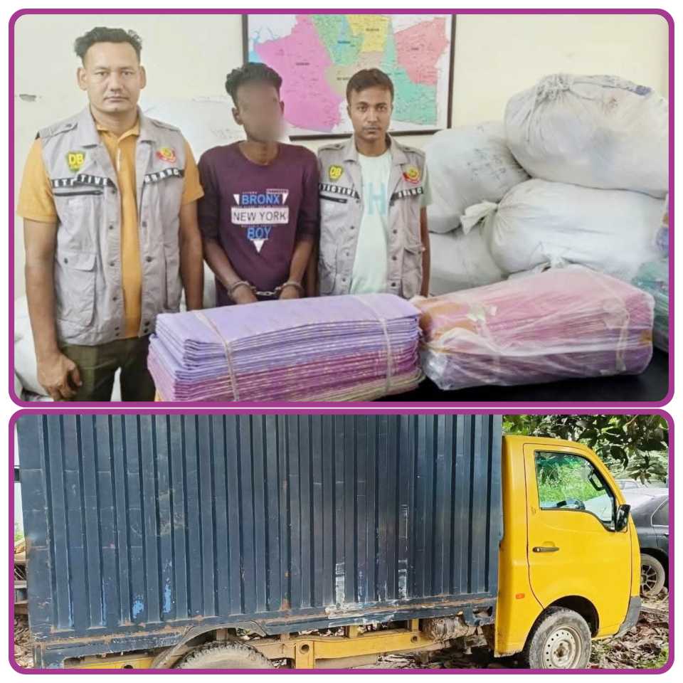 রাজধানী ডিবি পুলিশ অভিযানে শাহবাগ থানা এলাকা থেকে   শুল্ক ফাঁকি দিয়ে আনা ভারতীয় পণ্য, কাভার্ড ভ্যান ও একটি প্রাইভেট কারসহ আটক-১