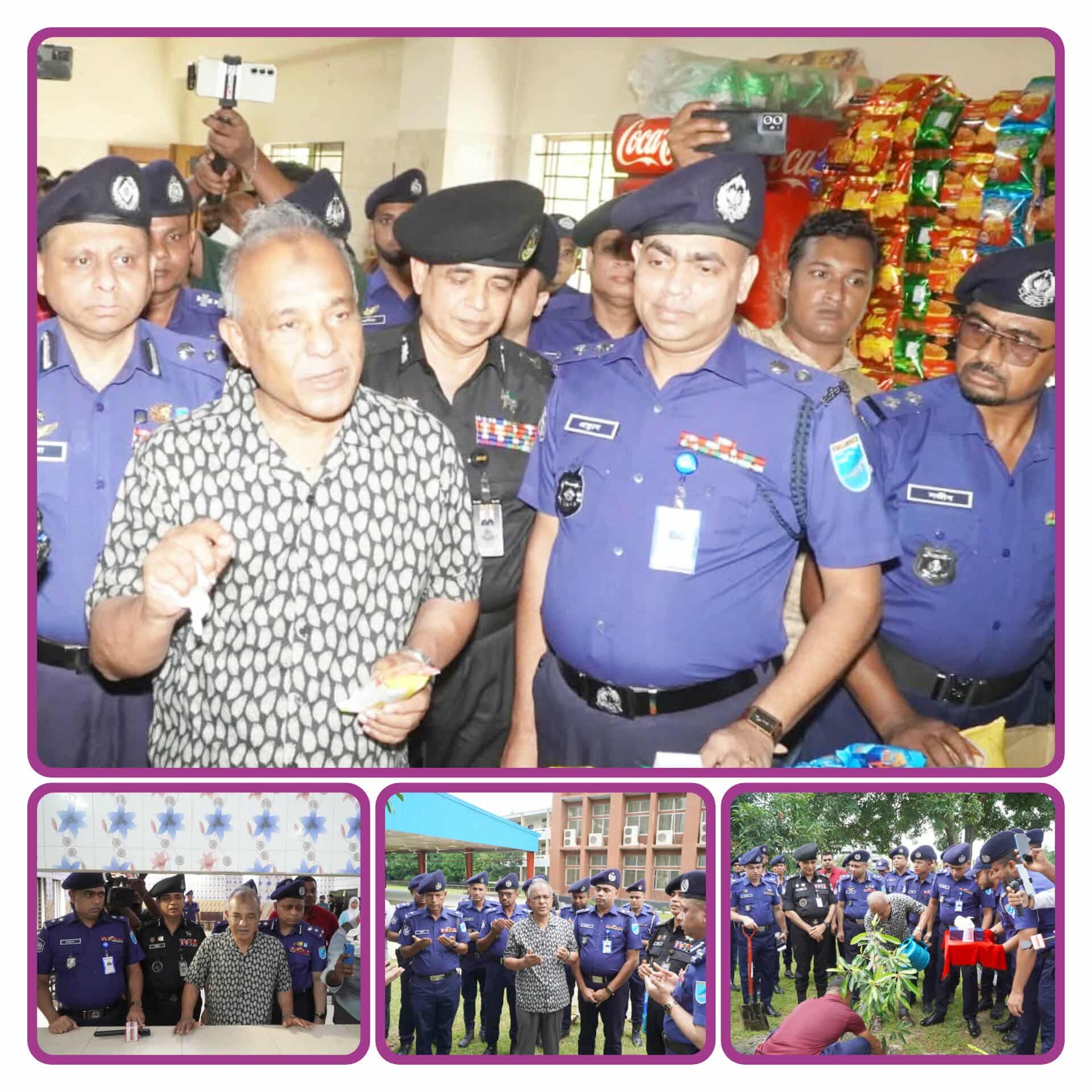 নারায়ণগঞ্জ জেলা পুলিশ লাইন্স পরিদর্শন করেন মাননীয় স্বরাষ্ট্র উপদেষ্টা লেফটেন্যান্ট জেনারেল মোঃ জাহাঙ্গীর আলম চৌধুরী (অব:)।